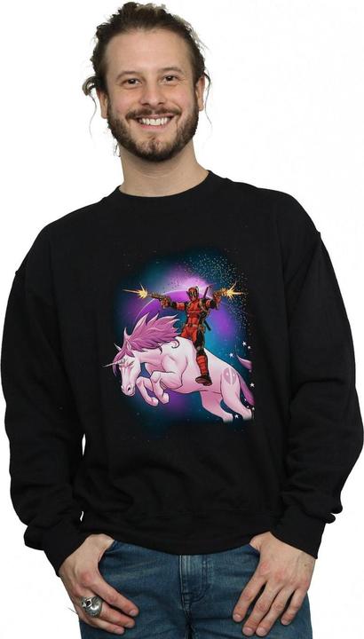 Immagine prodotto Deadpool Space Unicorn Boyfriend Fit Felpa Uomo (3XL)