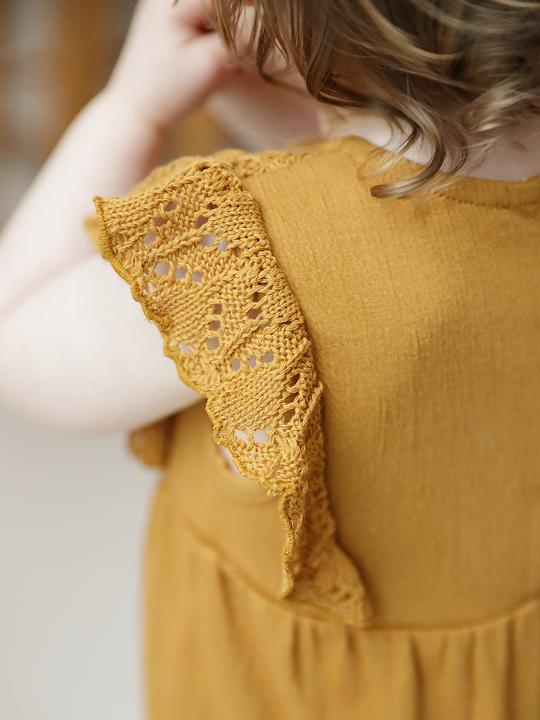 Image du produit Vertbaudet Mädchen Baby Overall mit gehäkeltem Oberteil (80)