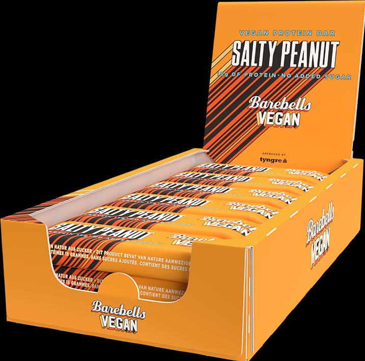 Actual product image Barebells Vegan Protein Bar (12 x 55g) (Salty Peanut Vegan, 12 pcs., 660 g)