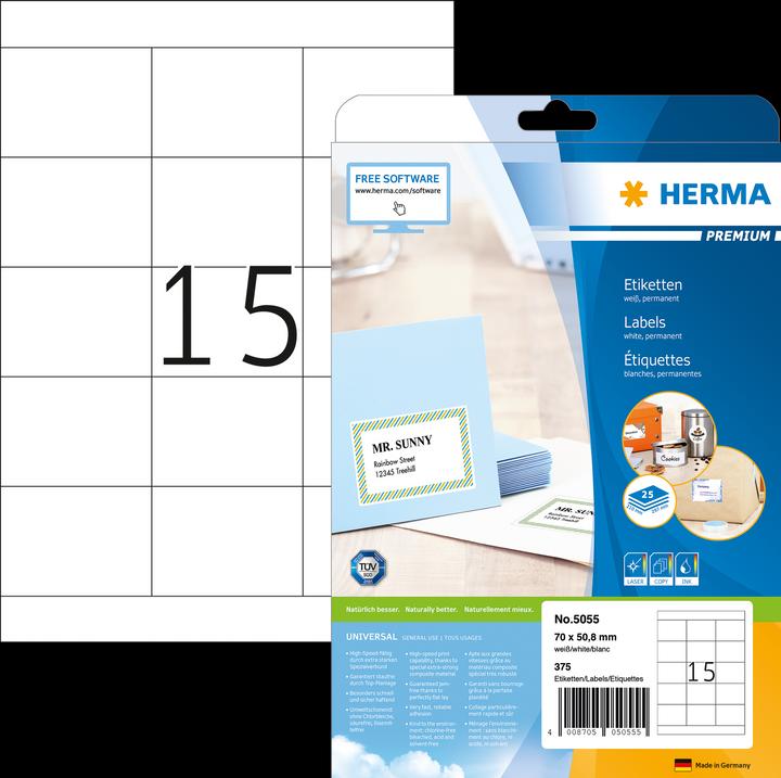 Productafbeelding HERMA Universele etiketten A4