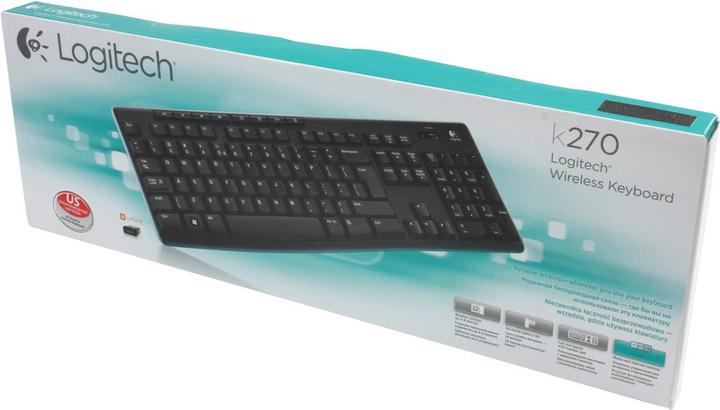Immagine prodotto Logitech NL K270 Tastiera wireless, layout USA (Ing. Int., Senza fili)