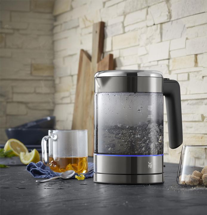 Produktbild WMF KÜCHENminis Glas Wasserkocher 1l kabellos Rauchglas (1 l)