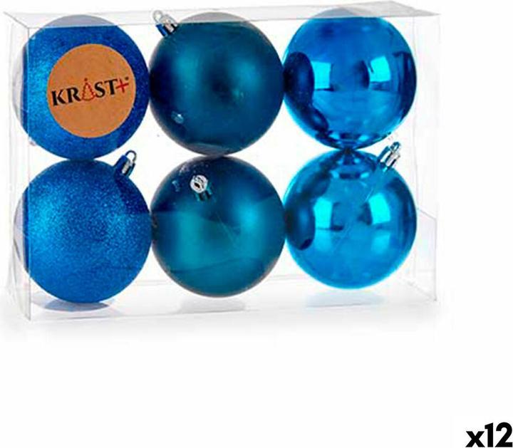 Immagine prodotto Krist+ Set di decorazioni natalizie in plastica blu 7 x 8 x 7 cm (12 pezzi) (12 -parte)
