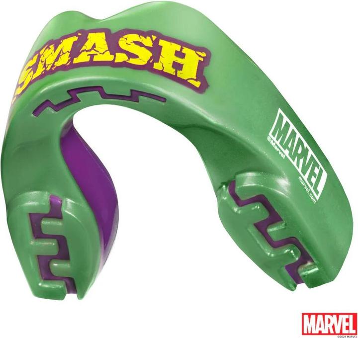 Actual product image SafeJawz Marvel The Hulk mouthguard