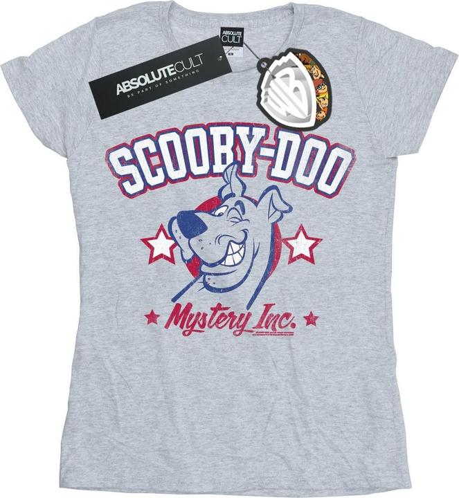 Actual product image Scooby Doo Womens/Ladies Collegiate Mystery Inc Cotton T-Shirt (XXL)