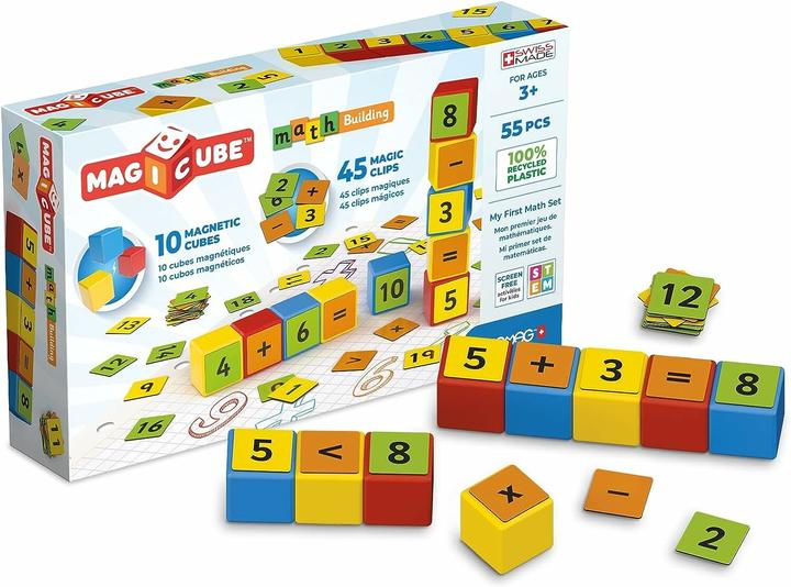 Produktbild Geomag Magnetische Würfel Magicube Math 55 Würfel