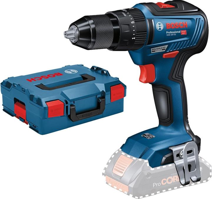 Bosch Professional GSB 18V-55 (Akkubetrieb)