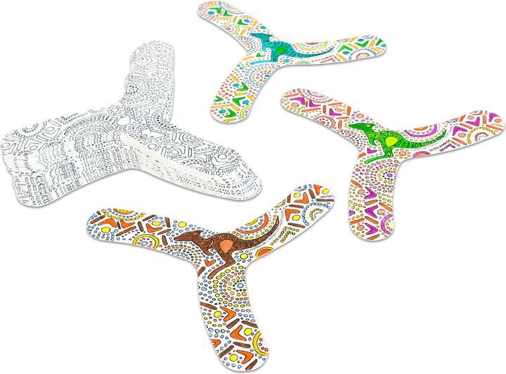 Actual product image Tic Toys Boomerangs to design yourself, 30 pieces