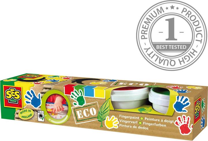 Actual product image Ses ECO finger painting (Green, Red, Yellow, 110 ml)
