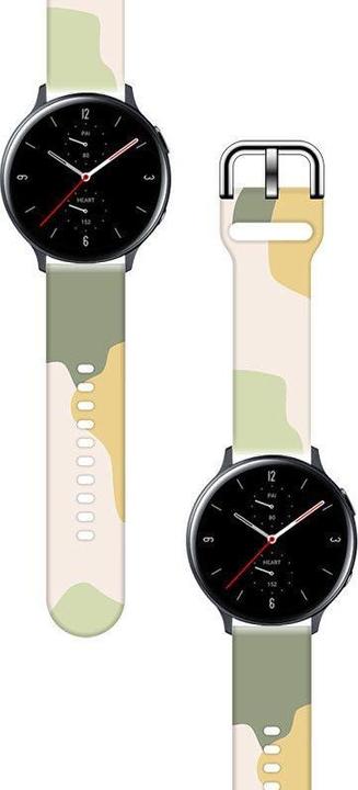 Immagine prodotto Hurtel Cinturino Moro Band per Samsung Galaxy Watch 42mm Cinturino in silicone Camo Watch Bracelet (14) (Silicone)