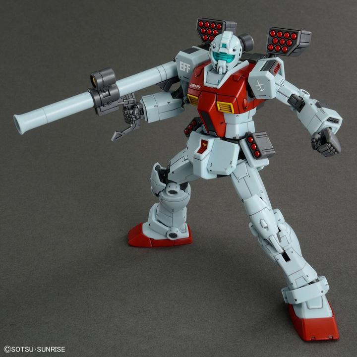 Actual product image Bandai GUNDAM - HG 1/144 GM (Shoulder Cannon / Missile POD) - Model Kit