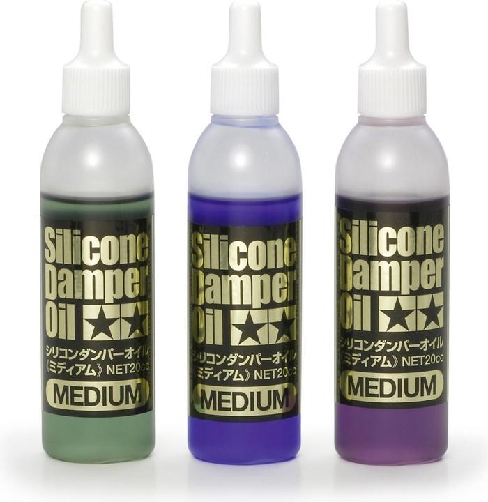 Actual product image Tamiya Shock oil set Medium 500-green/600-blue/ 700-purple CST