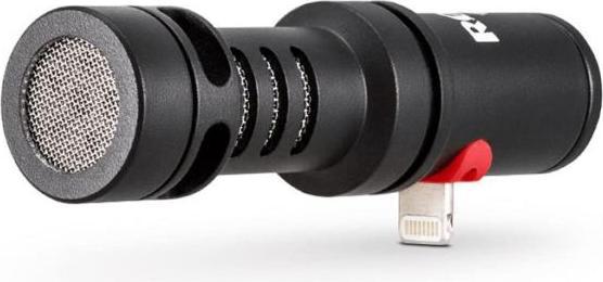 Actual product image RØDE VMML Videomic Me-L for iPhone with headphones