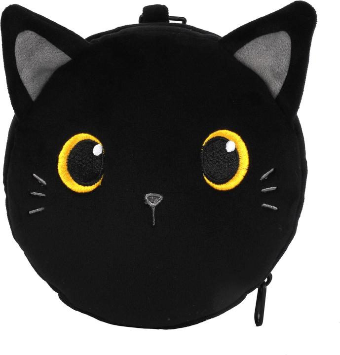 Image du produit Total Juggling iTotal - Oreiller avec Masque de Sommeil - Chat Noir (XL2527) (Coussins de voyage)