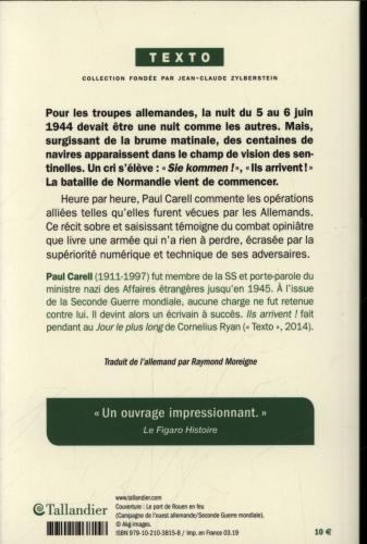 Image du produit Ils arrivent! : le débarquement vécu du côté allemand (Français, Carell Paul, 2019)