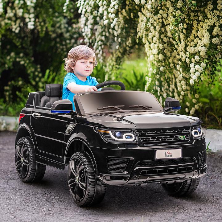 Image du produit Swisshandel24 Voiture électrique pour enfants, télécommande 2,4 G, ceinture de sécurité, musique, klaxon, phares (12 V)