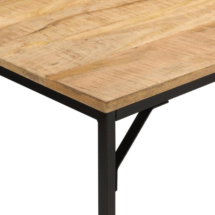 Actual product image VidaXL Rough and iron dining table (110 x 55 x 75 cm)