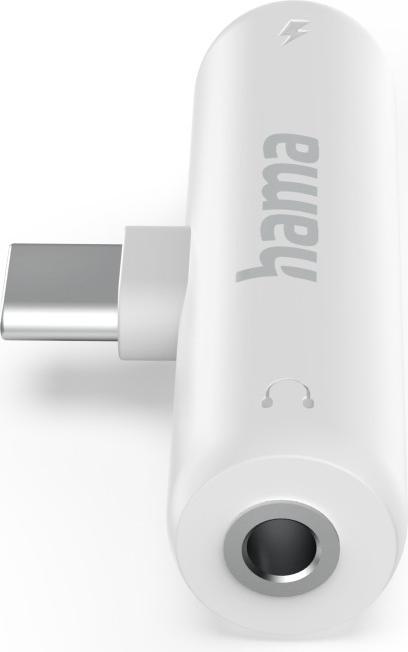 Image du produit Hama Audio-Adapter inkl. Ladefunktion (USB Type C, Jack 3.5mm)