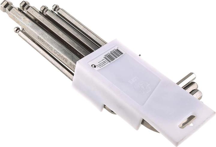 Image du produit Bahco Jeu de tournevis coudés en acier inoxydable, modèle en pouces, avec tête sphérique longue, pour vis