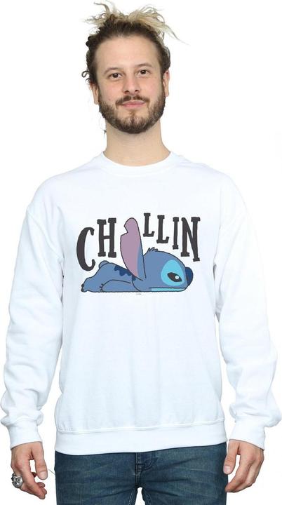 Actual product image Disney Mens Lilo And Stitch Chillin Sweatshirt (L)