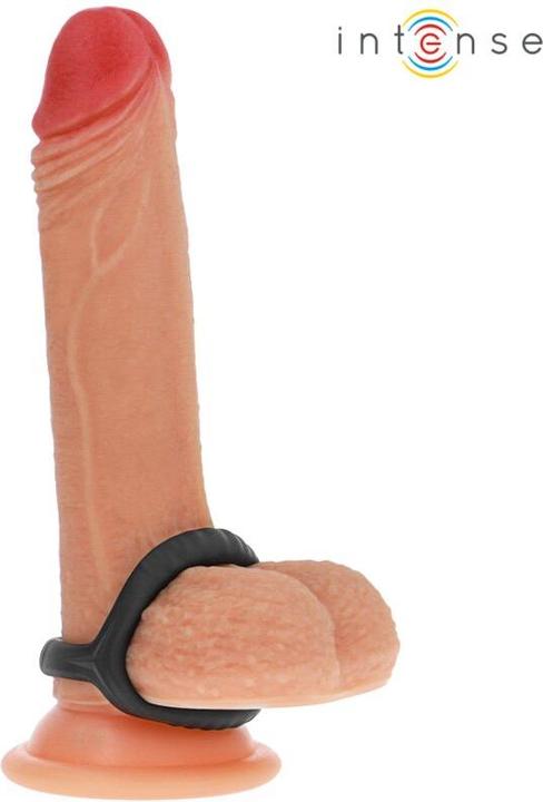 Image du produit Intense Carson Double Anneau Pénien En Silicone Noir Modèle 4 (13.50 cm)