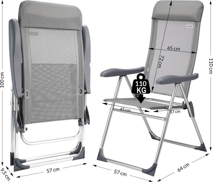 Actual product image Casaria Set of 4 garden chairs