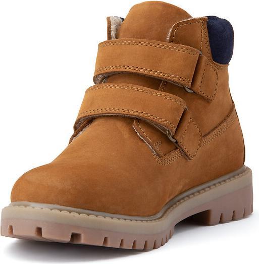 Produktbild La Redoute Collections Gefütterte Lederboots mit Klettverschluss (26)