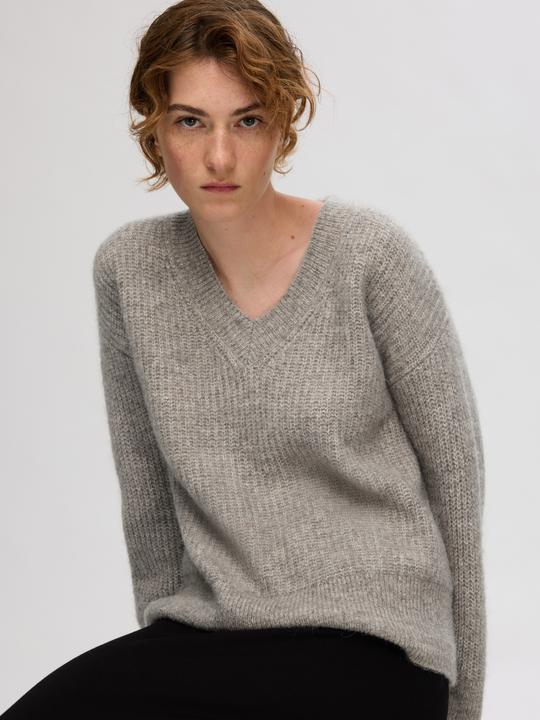 Actual product image Selected Femme V-neck knit jumper (XL)