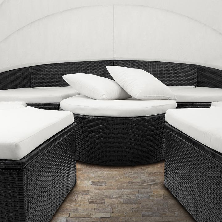 Actual product image Casaria Sun island couch in poly rattan