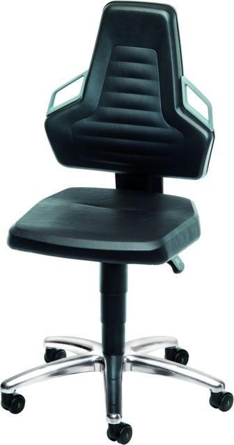Produktbild Bimos ESD-Arbeitsdrehstuhl, Kunstleder, mit Rollen, niedrig