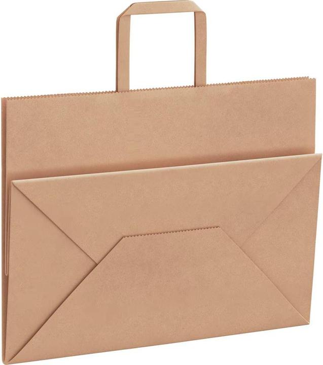 Immagine prodotto VidaXL Sacchetti di carta kraft 50 pezzi con maniglia marrone 32x17x25 cm (Borsa da regalo, 50 x)