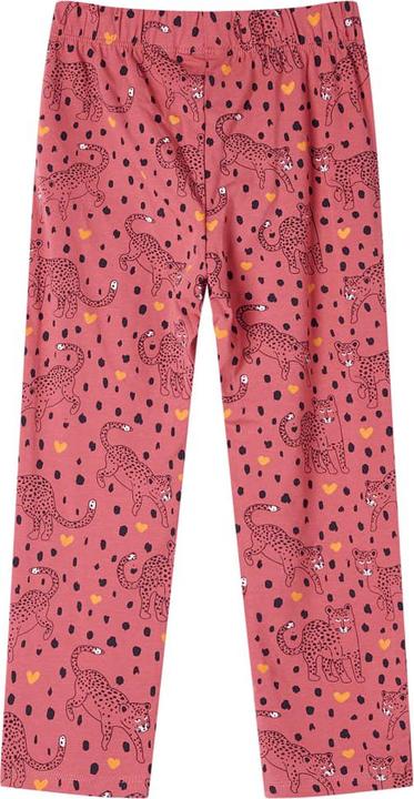 Actual product image VidaXL Children's pyjamas with long sleeves dusky pink 140,Material: 95 (140)