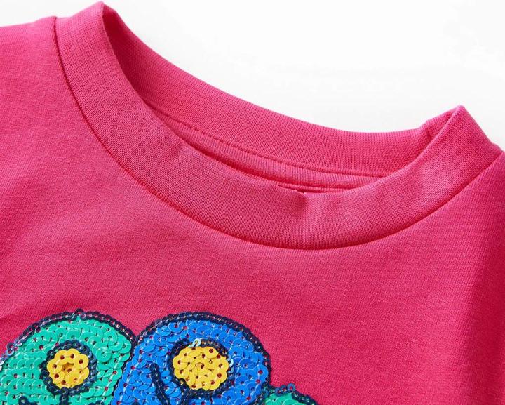 Actual product image VidaXL Children's sweatshirt bright pink 116,Material: 95 % cotton. 5 (116)