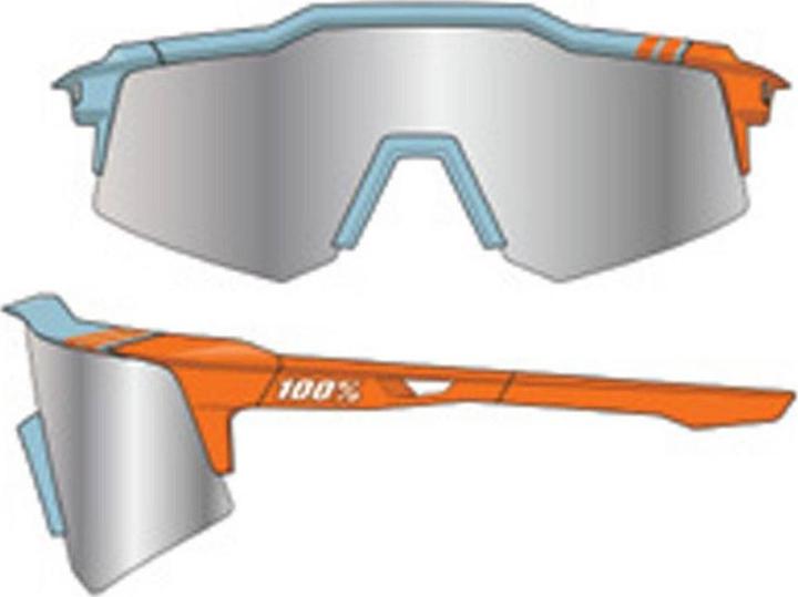 Immagine prodotto 100% Speedcraft XS Soft Tact Shine (Tatto morbido bicolore, Argento HiPER)