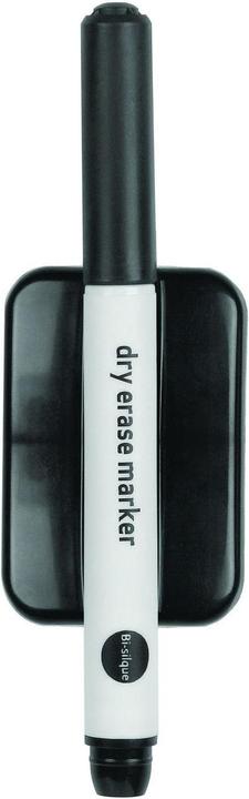 Bi-Office Marqueur à sec + effaceur magnétique (Noir, 3 mm, 1 x)