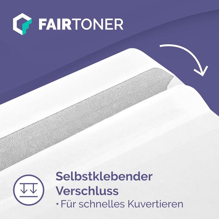 Actual product image ‎FairToner 1000x Briefumschläge DIN lang mit Fenster (11 x 22 cm, DIN long (11 x 22 cm), 1000 x)