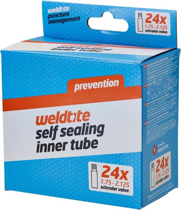 Weldtite Self Sealing Innertube - 24" x 1,75" bis 2,125, Schrader-Ventil (Schrader (AV), 24", 2120 mm)