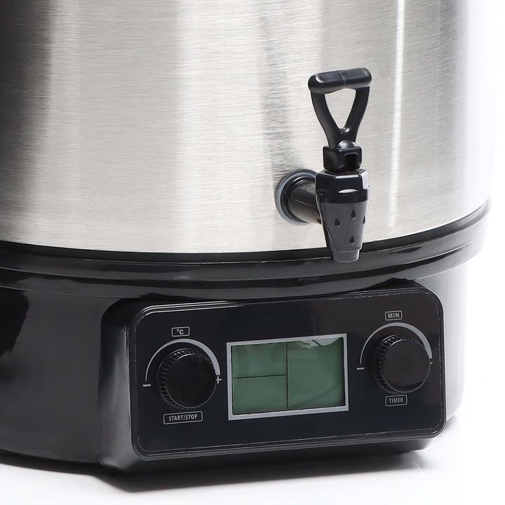 Produktbild Wiltec Edelstahl Einkochautomat 27L 2000W Display Timer Einkochtopf Glühweintopf (27 l)