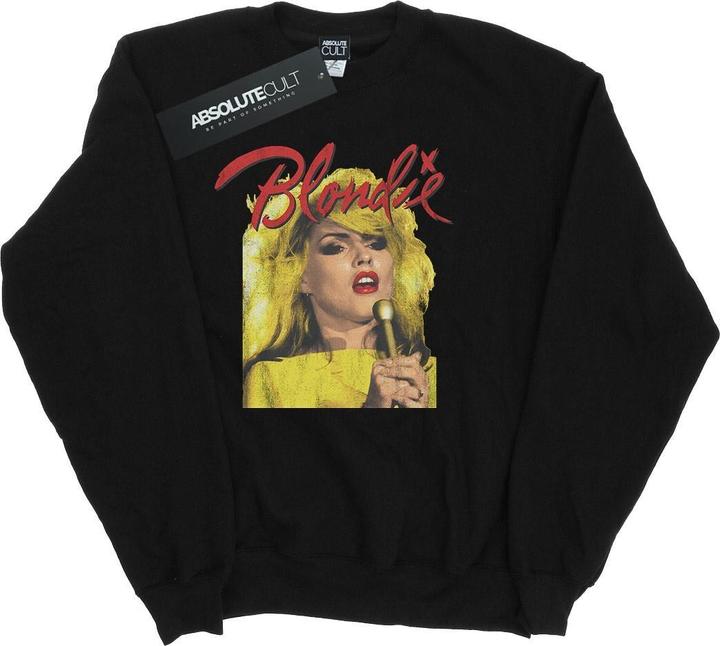 Actual product image Blondie Mens Singing With Mic Sweatshirt (L)