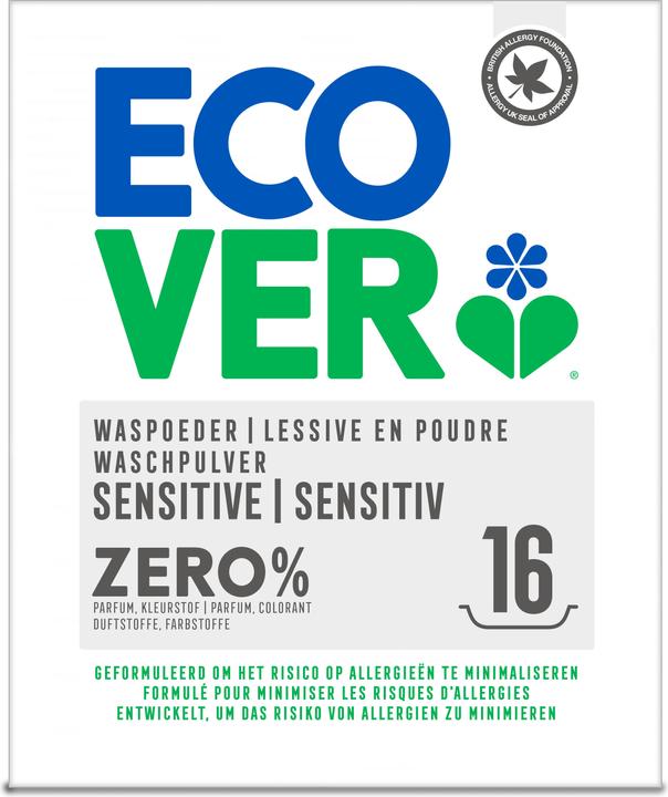 Energy Label Ecover Zero Sensitive (16 Washing cycles, Powder)