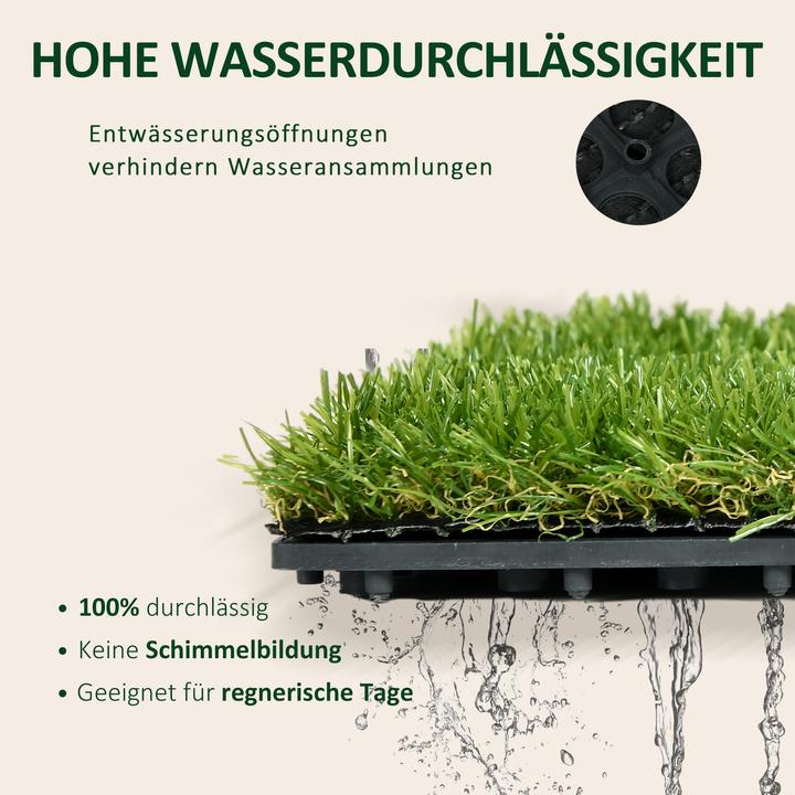 Actual product image Outsunny Artificial turf (10 x, 30 x 30 cm)