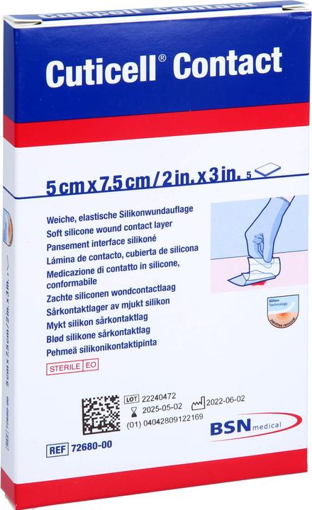 Produktbild BSN Contact Silikonwundauflage 5x7.5cm (5 x)