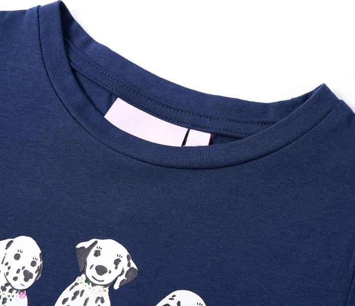 Image du produit VidaXL T-shirt enfant bleu marine 140,Matière : 95% coton. 5 (140)