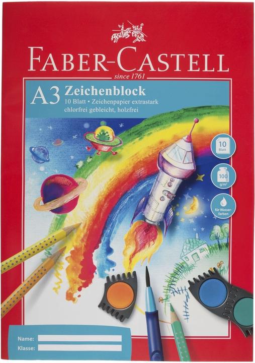 Produktbild Faber-Castell Zeichenblock (A3, Blanko)