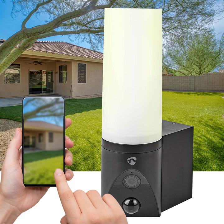 Image du produit Nedis SmartLife Caméra d'extérieur | Wi-Fi | Lumière ambiante | Full HD 1080p | IP65 | Stockage dans le (1920 x 1080 Pixels)