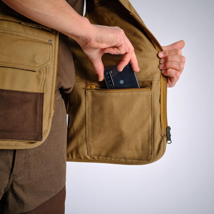 Produktbild Solognac Jagdweste 500 Renfort viele Taschen braun