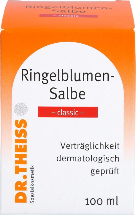 Actual product image Dr. Theiss Calendula Ointment Classic protects and cares for the skin, 100 ml Ointment (Body cream, 100 ml)