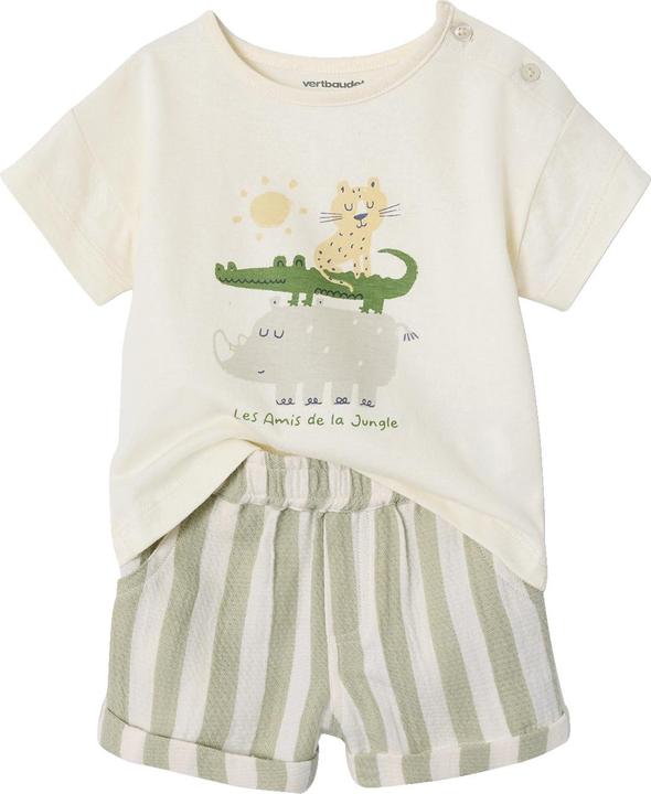 Actual product image Vertbaudet Baby-Set: T-Shirt & Shorts mit Streifenmuster (68)