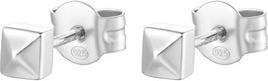 Produktbild Rosato - Minimalist silver stud earrings Cubica RZCU59