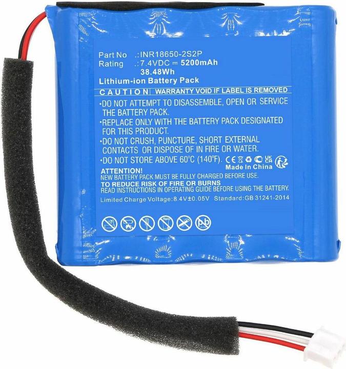 Image du produit CoreParts Batterie 7.4V 5200mAh 38.48Wh (1 cellules, 5200 mAh)